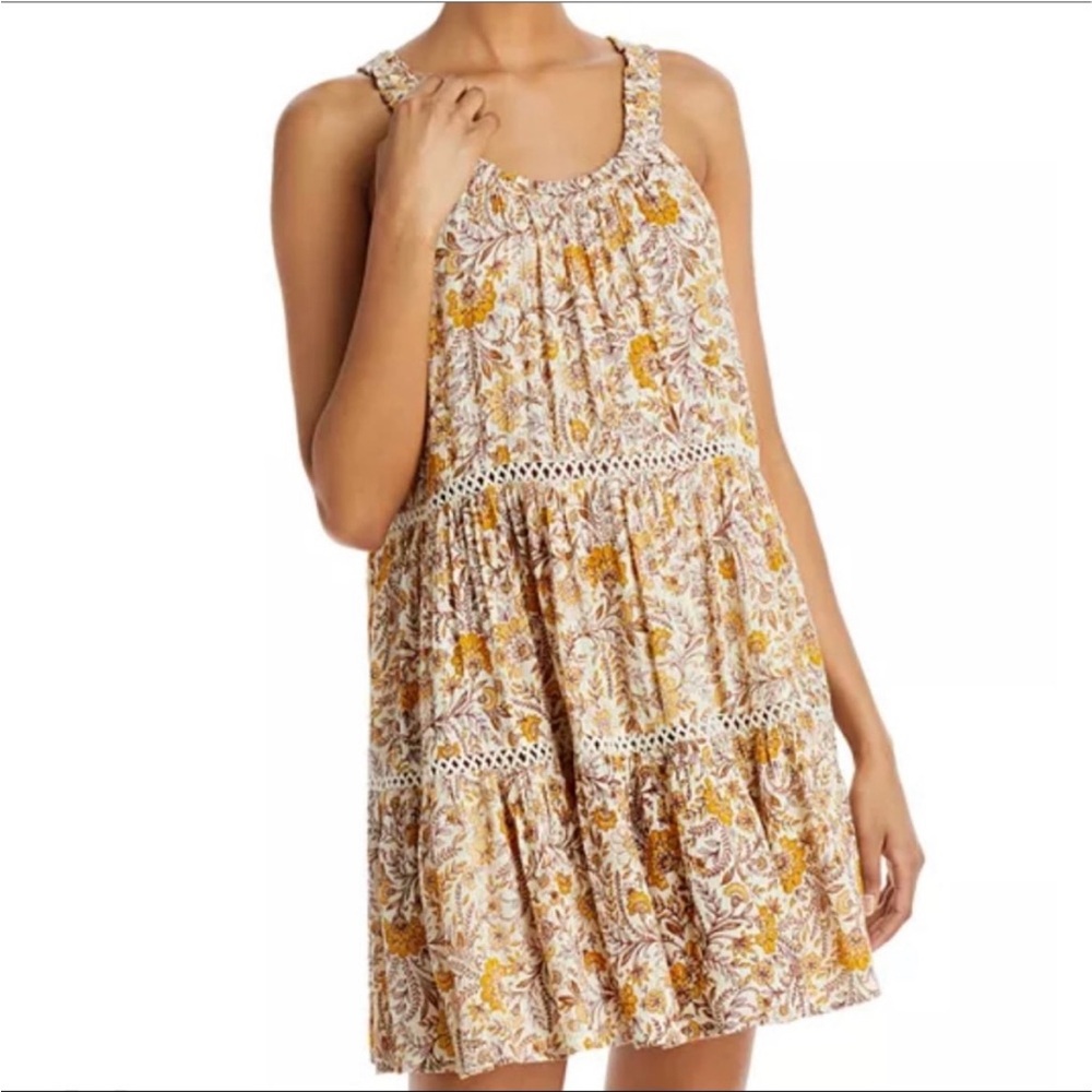Aqua small tiered dress